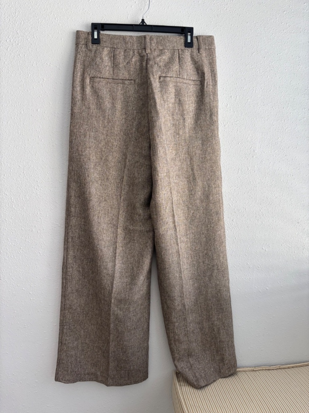 NWT H&M EDITION Brown Woven Strapless Button Down Top + Trouser Set (2 pcs) - Picture 10 of 11